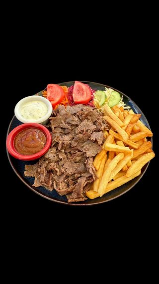 Doner kebab na talerzu standard