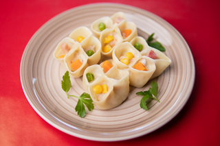 8-Ravioli di gamberi ai 4 colori