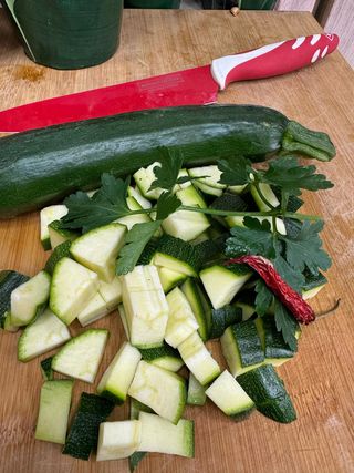 Zucchine tagliate a cubetti 500 g