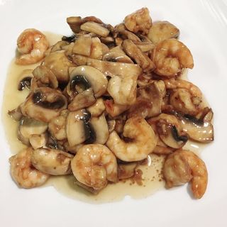 gambas con champiñones