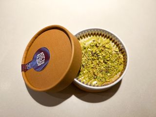 Tarta de queso pistacho pequeño