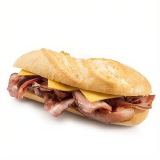 Bocadillo De Beicon Con queso