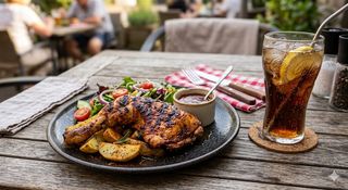 1/4 grill chicken  Combo