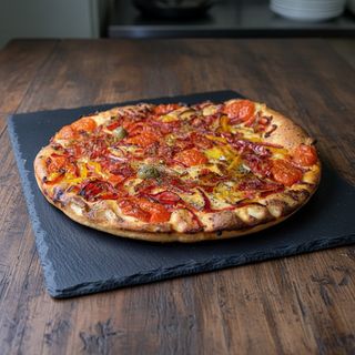 Focaccia pugliese con peperoni