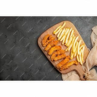 Pollo Frito Con Patatas