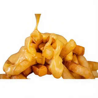 Patatas fritas con queso gratinado