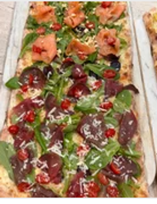 Pizza farcita gourmet alla pala - 80x40