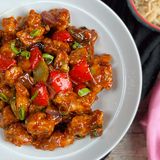 Chicken Manchuri Fried Rice Gravy