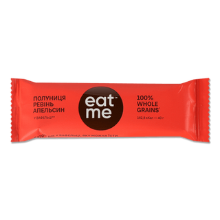 Батончик EatMe полуниця, ревінь, апельсин (40г)