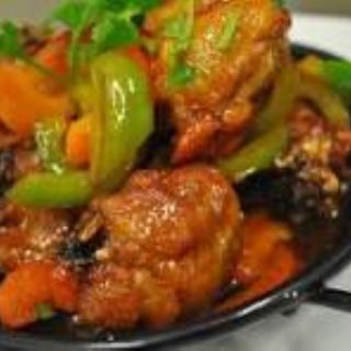 Wet Fried chicken (2pcs)-Vegetable rice