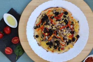 Pizza vegetariana de post 32 cm