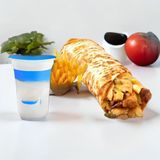 XL დიდი ქათმის დონერის როლი + კარტოფილი ფრი + დიდი აირანი