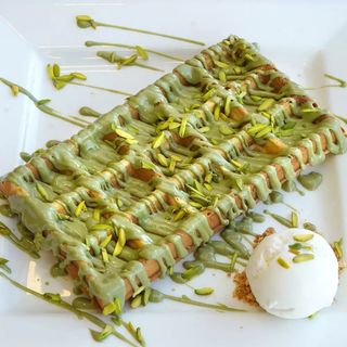 Pistachio Waffle