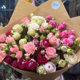 ჯუჯა ვარდები ფერადი ( 10 ტოტი )