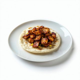 Mini arepa de chicharrón