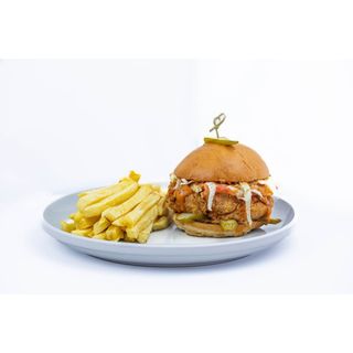 Homestyle Crispy Chicken Burger with Fries
