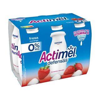 Actimel Fresa 0 % M.G. 6 X  100 Gr.