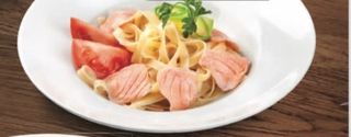Паста с семгой