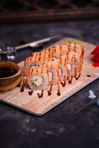 Роллы "Филадельфия" запеченные (10 шт.)