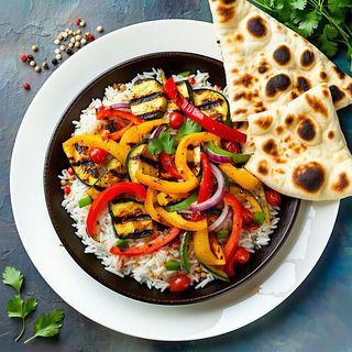 Grilled veg sizzler