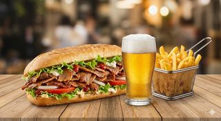 Menù panino kebab + birra piccola