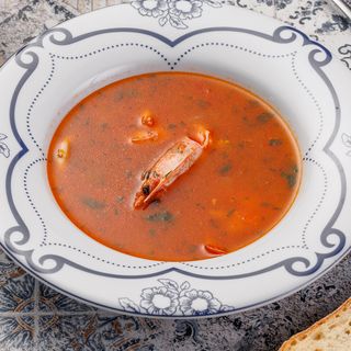 Суп из морепродуктов / Supă cu fructe de mare