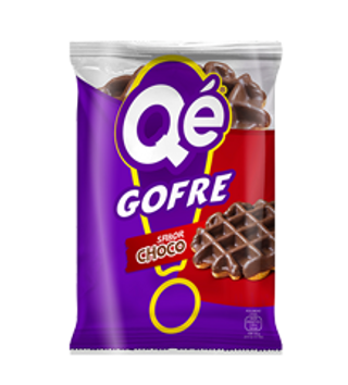 Qé  Gofre sabor choco 100g