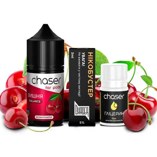 Набір Для Приготування Сольової Рідиниchaserforpods Вишня 30ml50