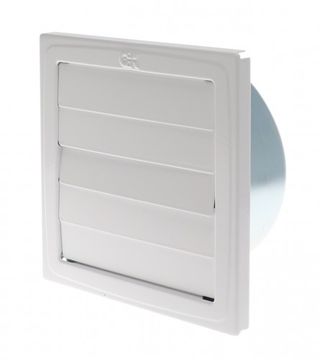 (045340) Rešetka ventilacijska 150x150mm 125mm bijela 8680