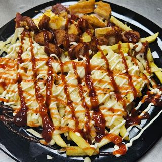 Papas locas pops de pollo