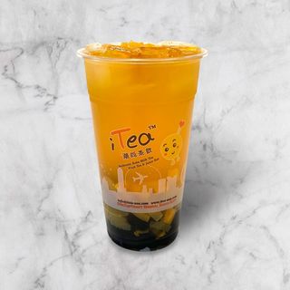 Mango Fruity Boba Tea