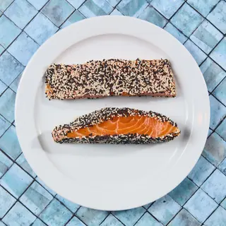 Filetto di salmone in crosta di sesamo 2 pezzi