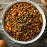 Пържен ориз с телешко месо (500г)