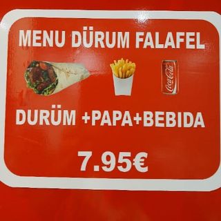 Menú Durum Falafel