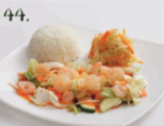 Krewetki z sosie słodko kwaśnym