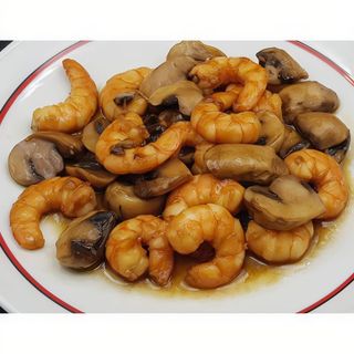 45.Gambas Con Champiñones