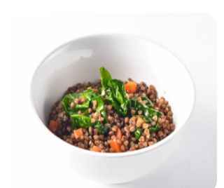 Гречка со шпинатом