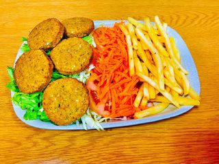 Menu Falafel no Prato