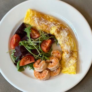 Омлет з креветками