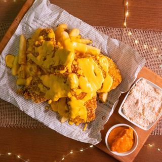 Пилешки хапки с корнфлейкс -  оваляни в мед, горчица и соев сос 