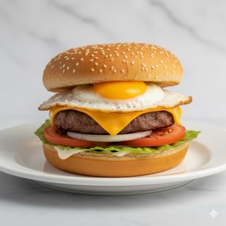 Hamburguesa con huevo