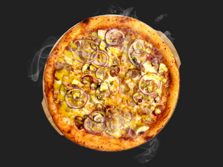 Пікантна з дабл ковбасками піца