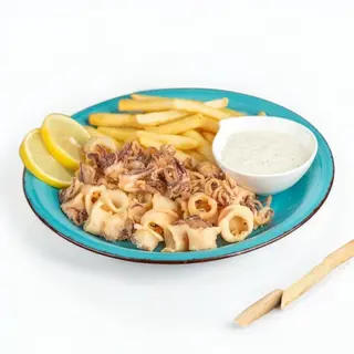 Pržene lignje i pomfrit