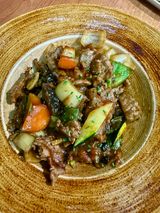 Ternera con judía negra