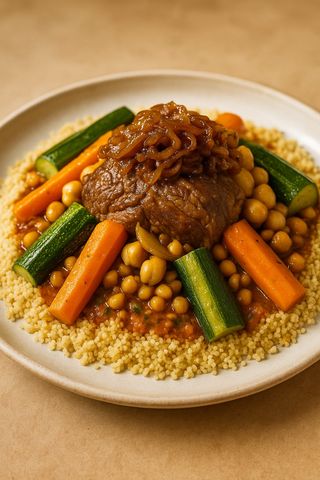 Couscous de cordero