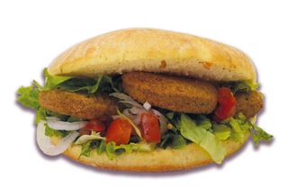 Panino falafel ai ceci
