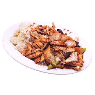 6A. Задушен ориз с месо и зеленчуци по китайски (800гр)