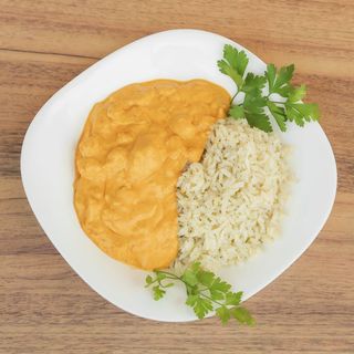 Ración De Pollo Al Curry Con Arroz (400 G.)