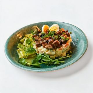 Салат Олів'є від мами кролика з яловичим язиком (260г)