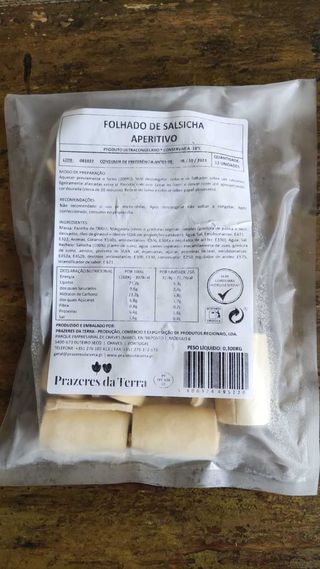 Folhado de Salsicha (12 uni)